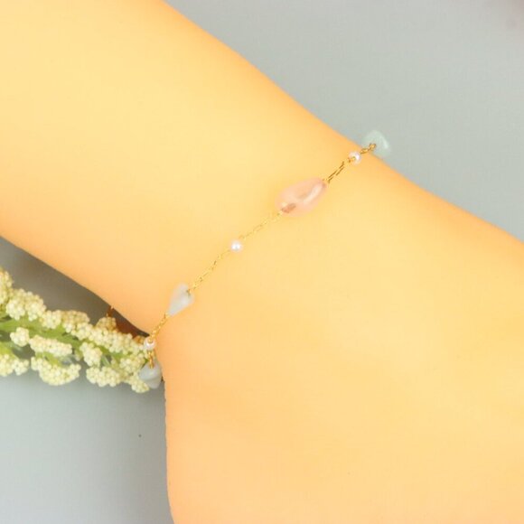 "Handmade Anklet – A Stylish Choice for Women, Thoughtful Gift Idea, EVCH1247 - Picture 4 of 9